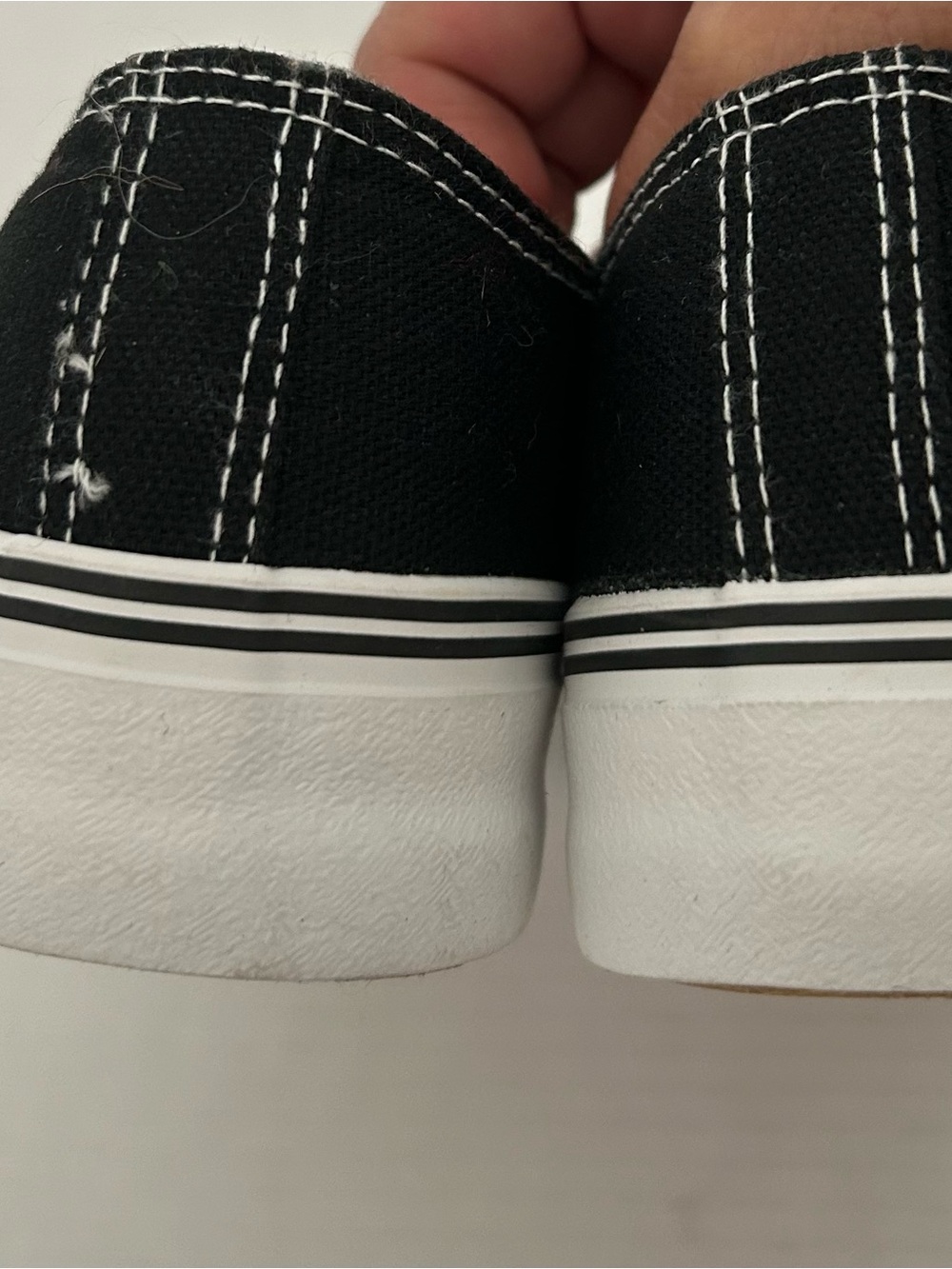 Kids Black Canvas Lace-Up Sneakers/ no brand great for summer play - Picture 9 of 9